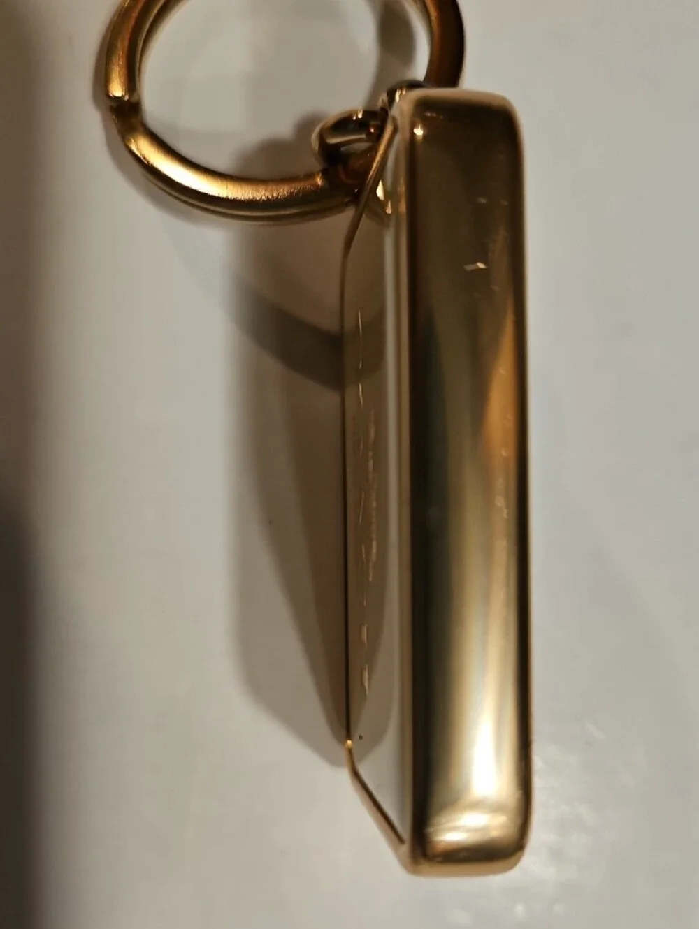 Coach Gold & Cream Horse And Carriage Logo Keyring / Bag Charm